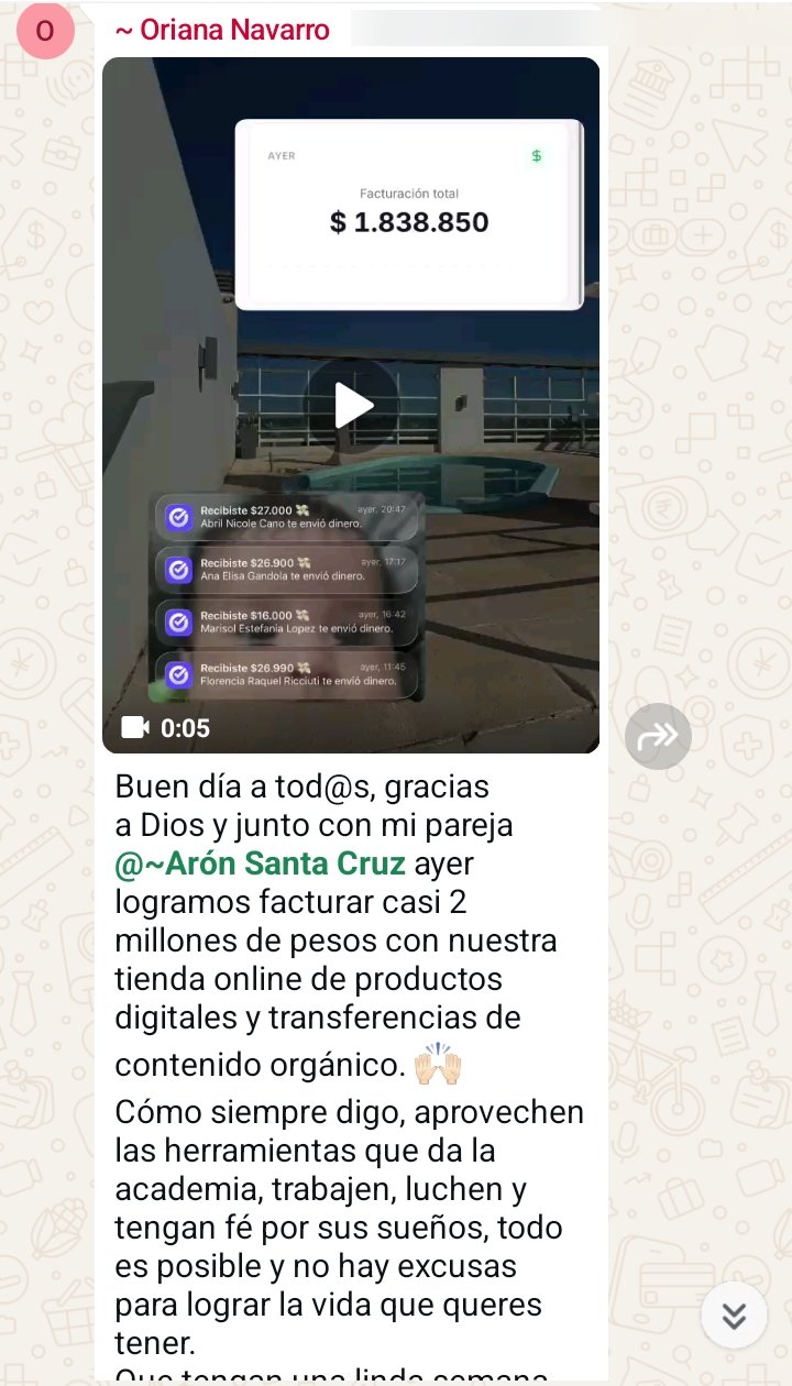 Captura real de testimonio 3 en la comunidad ALIPRO